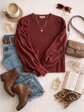 Madewell Burgundy Sweater